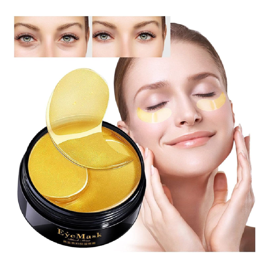 💆♀️✨Parche Para Ojeras 24K Colageno 60 pcs 👁️💆♀️