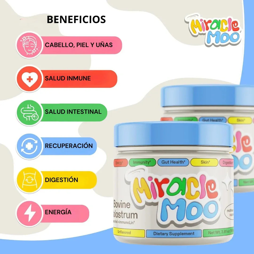 🐮✨MIRACLE MOO🐮✨Suplemento Calastro Bovino 🙌💖.